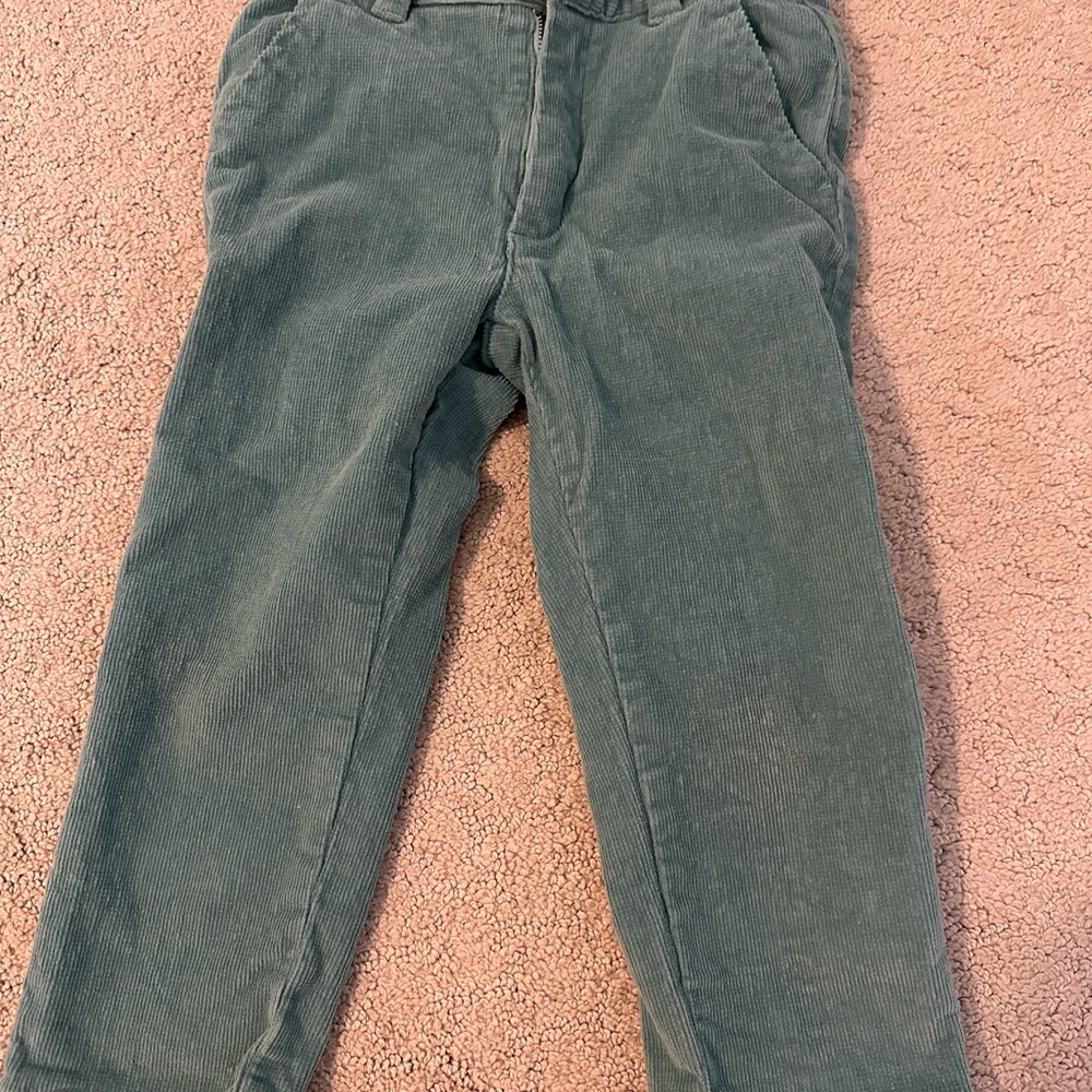 Teal Green Corduroy Pants